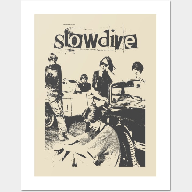 slowdive vintage Wall Art by The Wrestling Brethren 